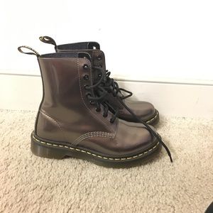 silver/pewter dr.martens